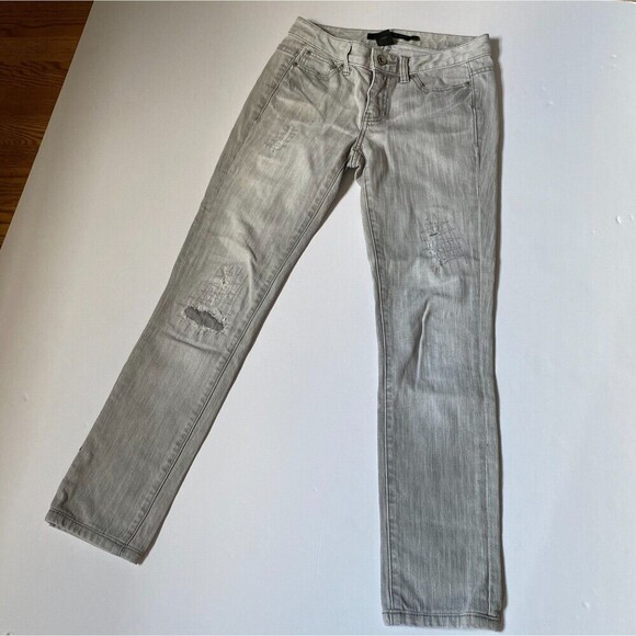 Vintage 90s Calvin Klein Denim Pants Light Wash High‎ Rise Jeans Size 27/4 - Picture 2 of 14